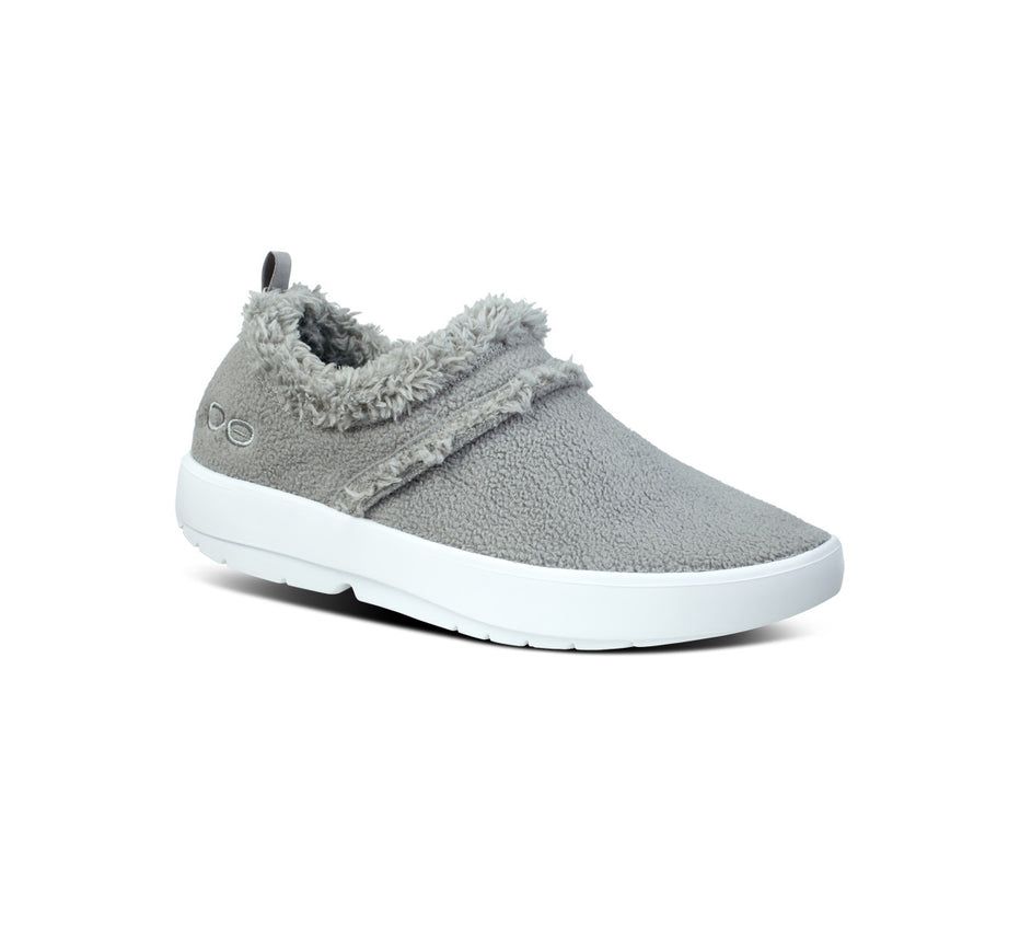 Oofos Oocoozie Low - Women's Slippers Grey - Canada ( NKVF-87359 )